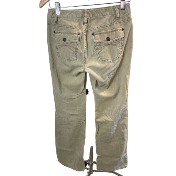 Ann Taylor Loft Tan Corduroy Curvy Bootcut Pants Sz 0P - Picture 2 of 8